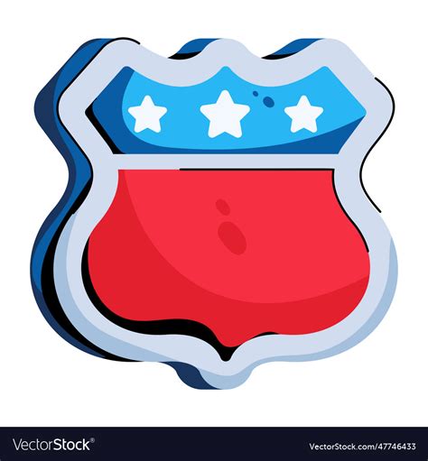 American shield Royalty Free Vector Image - VectorStock