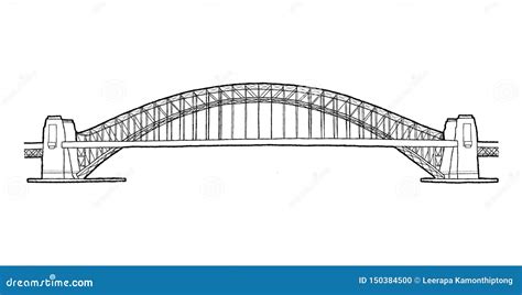 Sydney Harbor Bridge Australia Stock Illustrations 297 Sydney Harbor