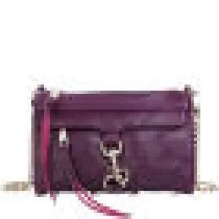 Rebecca Minkoff Mini MAC Leather Shoulder Bag Plum