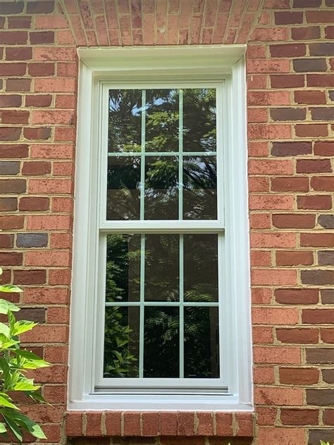 Exterior View Of Double Hung Pella Fiberglass Window