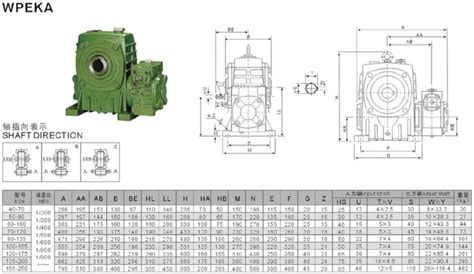 Wpeka减速机wpeka蜗轮蜗杆减速器wpeka40 70减速箱wpeka50 80减速电机vemt传动