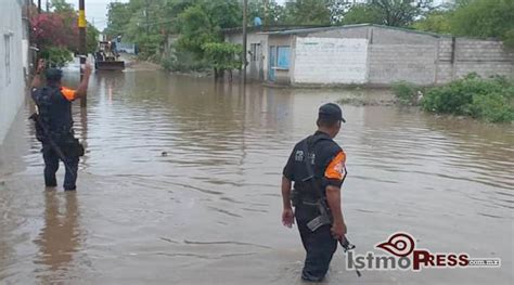 Por Inundaciones Activan Plan Estatal De Auxilio En El Istmo De