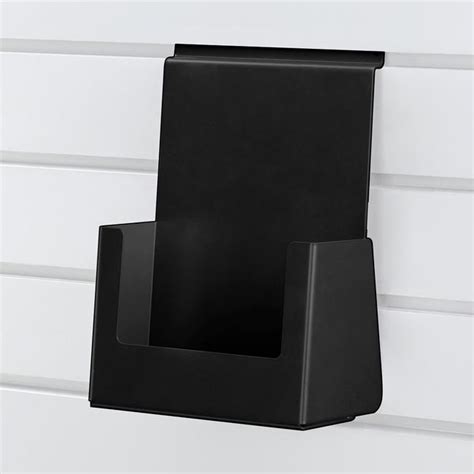 Flexislot Panneau Lamelles En Acier Porte Brochures Black A X