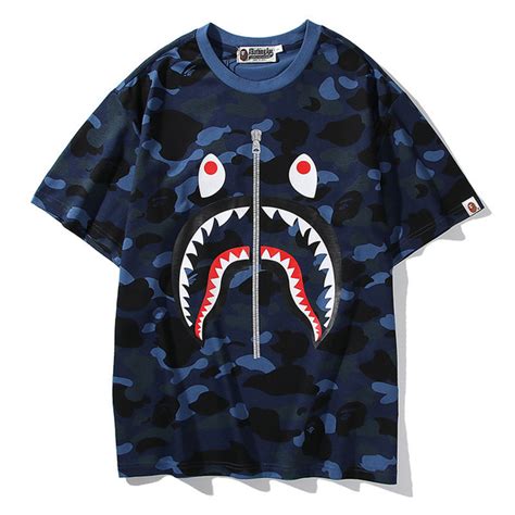 Футболка A BATHING APE, размер 48, цвет лазурный, 100% хлопок - купить ...