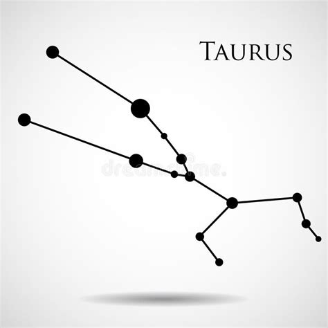 Constellation Taurus stock vector. Illustration of illuminated - 5445052