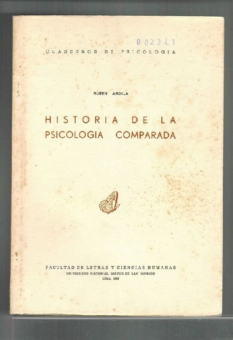 Historia De La Psicolog A Comparada Rareza By Ardila Rub N