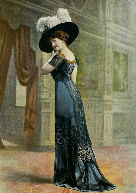 Les Modes Paris Robe Du Soir Par Bourniche Edwardian Clothing