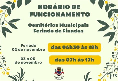 Notícia Prefeitura Municipal de Cerquilho informa sobre o horário de