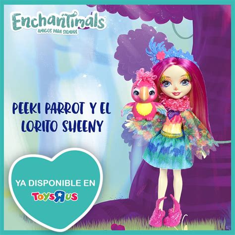 Enchantimals-Pretty: Peeki Parrot y Sheeny en ToysRus