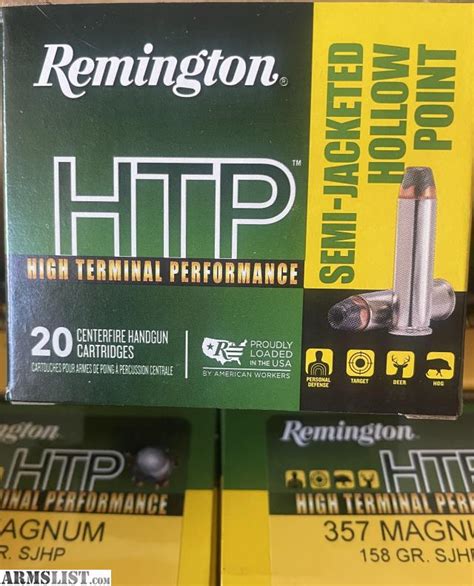 ARMSLIST For Sale Remington HTP 357 Mag Ammunition 158 Grain Semi