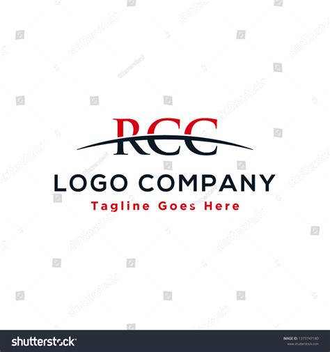 Initial Letter Rcc Overlapping Movement Swoosh Royalty Free Stock