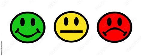 smiley face rating system Stock Illustration | Adobe Stock