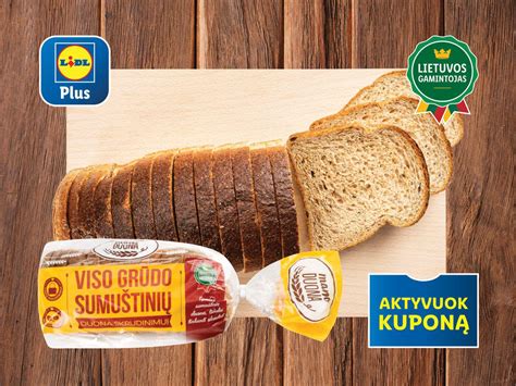 „viso Grūdo Sumuštinių Duona Akcija Parduotuvėje „lidl Mazumalt