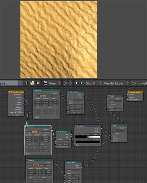 Cycles How To Mix Procedural Textures For A Natural Waves Of Sand