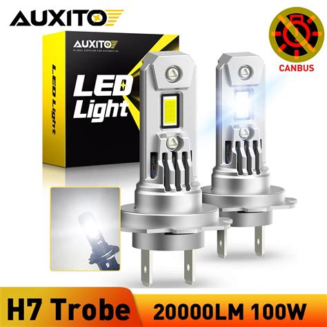 AUXITO LED Far Is Chips CSP Sem Fio Mini Farol Para Bulbo Do Carro