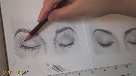 How To Draw Closed Eyes Beginner Friendly RapidFireArt