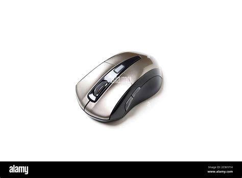 Wireless Optical Mouse For Computer On A White Background Isolate Stock