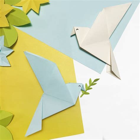 Origami dove of peace | Origami dove, Origami, Easy tutorial