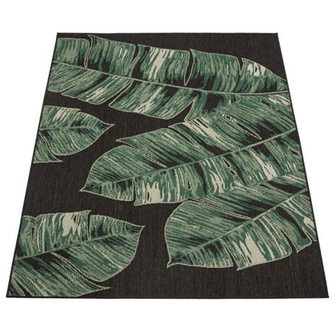 Bayou Breeze Tapis Tropical Motif De Feuilles De Jungle Pour Tissage