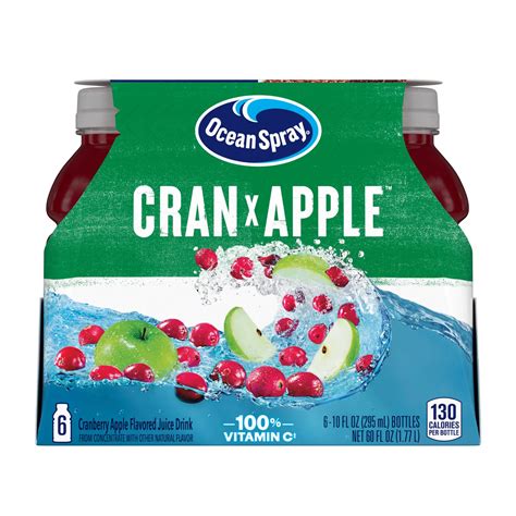 Ocean Spray Cran-Apple Juice 10 oz Bottles - Shop Juice at H-E-B