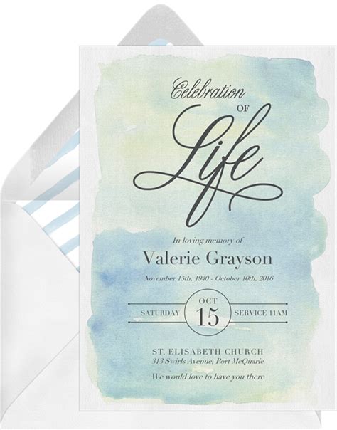 21 Beautiful Celebration of Life Invitations to Honor Your Loved One