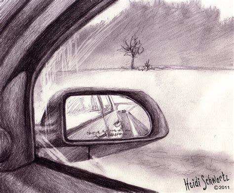 Road Trip Sketches: Hands, Trees, Trucks, Mirrors | Mirror drawings ...