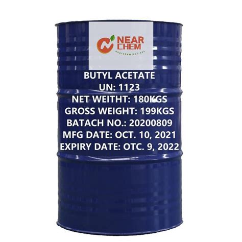 Organic Solvent Butyl Acetate Cas No Used In Fabric And