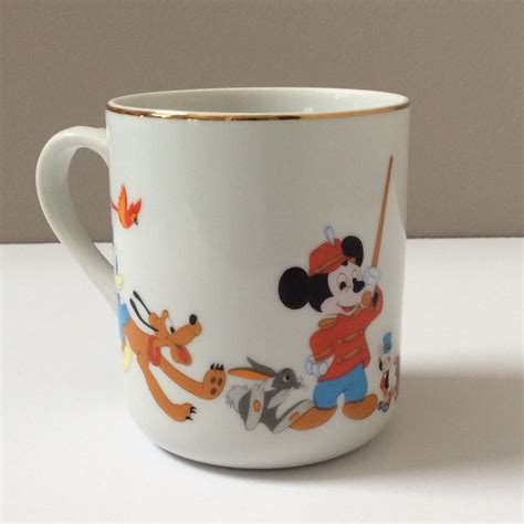 Mickey Mouse Mug Set Vintage Walt Disney Collectible Mug Etsy