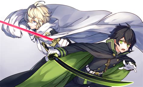 Epic Showdown Hd Wallpaper Of Mikaela And Yūichirō From Seraph Of The