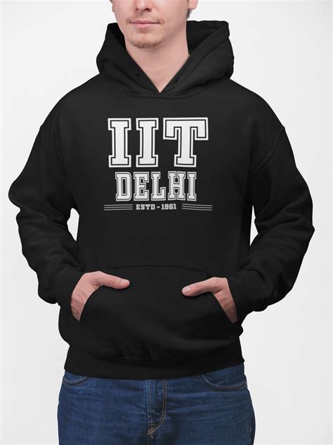 IIT Delhi Printed Hoodie Online in India | Teeshood