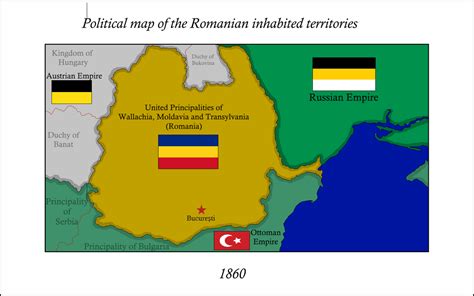 The United Principalities Of Wallachia Moldavia And Transylvania R