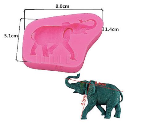 Elephant Mold Resin Mold Fondant Mold Chocolate Mold Clay Mold Etsy