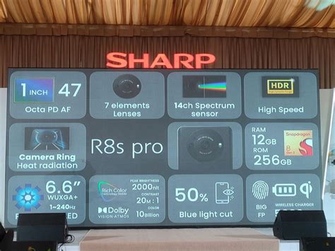 Sharp Aquos R8s Series Resmi Hadir Di Indonesia Unggulkan Snapdragon 8