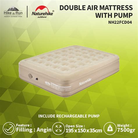 Jual Naturehike NH22FCD04 Matras Angin Camping Double With Pump