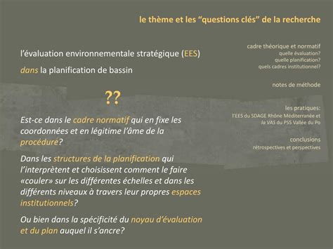 Ppt L Valuation Environnementale Strat Gique Dans La Planification