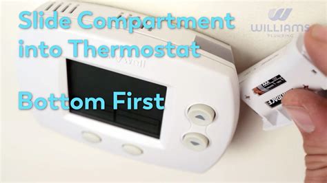 how to change the battery in a honeywell thermostat