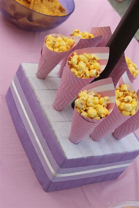 My Creation Popcorn Cones For A Carousel Birthday Party Cones Diy