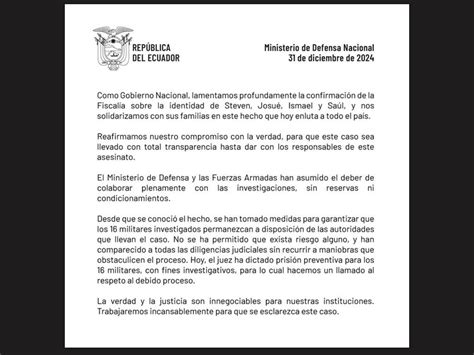 Gobierno De Ecuador Se Pronuncia Tras Crimen Contra Menores Prensa Latina