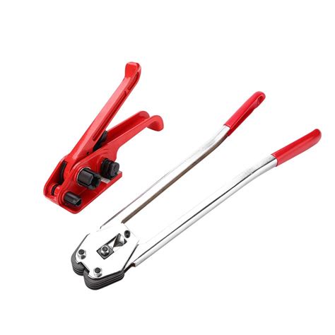 Manual PP PET Plastic Strap Tensioner Sealer 12 19mm Hand Strapping