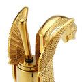 Luxury Gold Swan Bathroom Basin Mixer Tap Faucet Single Lever Hot And Cold Spout Sale Banggood
