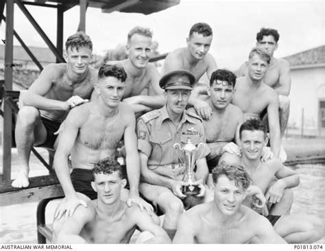 Japan C Informal Group Portrait Of The C Company Swimming