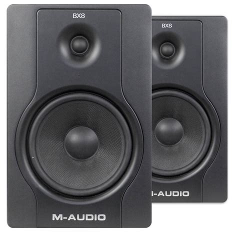 M Audio Bx8 D2 Twin 2 Large Studio Monitors Speakers Elite