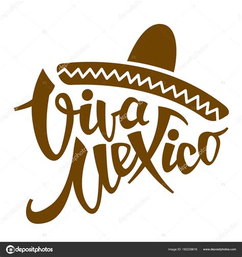 Viva mexico phrase stylized vector illustration flat Stock Vector by ©wectors 182239616