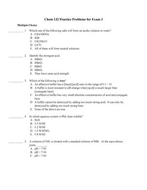 Chem 132 Practice Problems Exam 1 Chem 132 Practice Problems For Exam