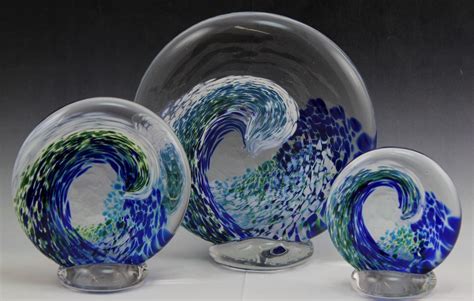 Crashing Wave Opal Art Glass