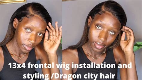 How To Install And Style A 13x4 Brazilian Frontal Wig Dragon City Hair