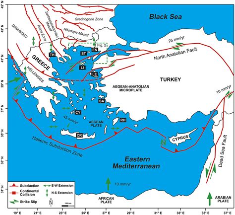 Tectonic Overview Of The Aegean Region Several Sites Presented In This