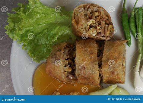 Lumpia Lunpia Is A Spring Roll Of Chinese Origin Commonly Found In