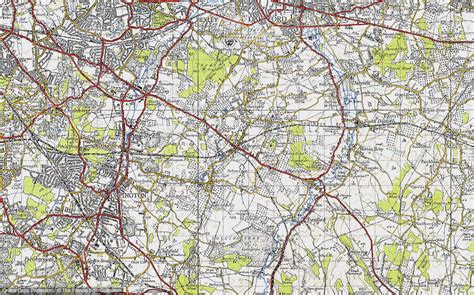 Historic Ordnance Survey Map Of Swanley 1946