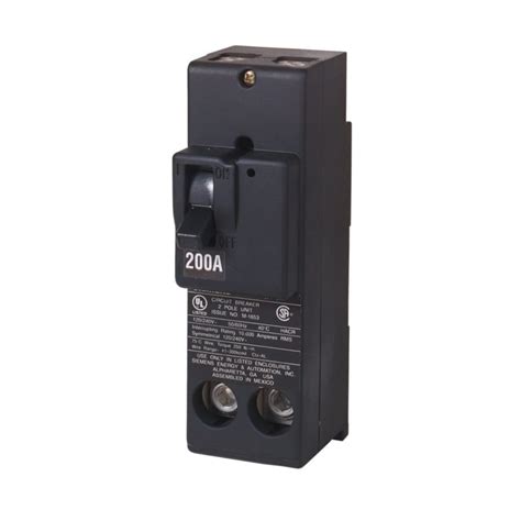 Siemens 200 Amp Double Pole 10 Ka Type Qn Circuit Breaker Artofit